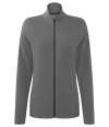 PR842 Premier Ladies Recyclight® Ultra Full Zip Micro Fleece Dark Grey colour image